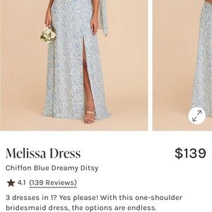 Charming Blue Floral Dress